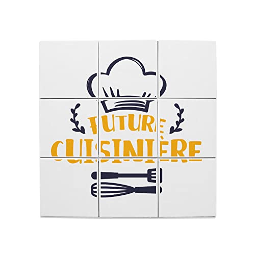 Carreaux céramique future cuisinière décoration murale métier gastronomie avenir