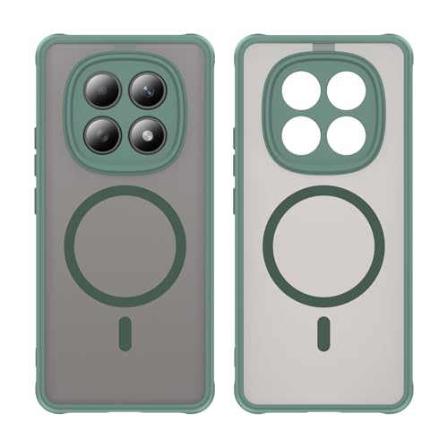 Image of Compatible with REDMI Redmi Note 15 5G Case Cover,Compatible with MagSafe,Anti-Fall,Compatible with Xiaomi Redmi Note 15 4G 2510DRA23E 2510DRA23G Cell Protective Phone Case Green