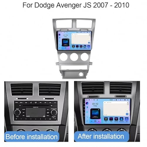 Pantalla Carplay coche inalámbrica Dodge Avenger JS 2007-2010 con Android Auto y Bluetooth 2