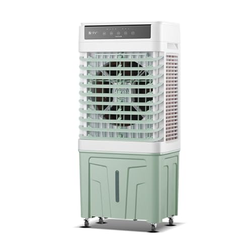 Enfriador de Aire Portátil por Evaporación Industrial, Tanque 45L y 3 Velocidades Regulables, Enfriador de Pantano para Naves Industriales y Comercios Remote control version