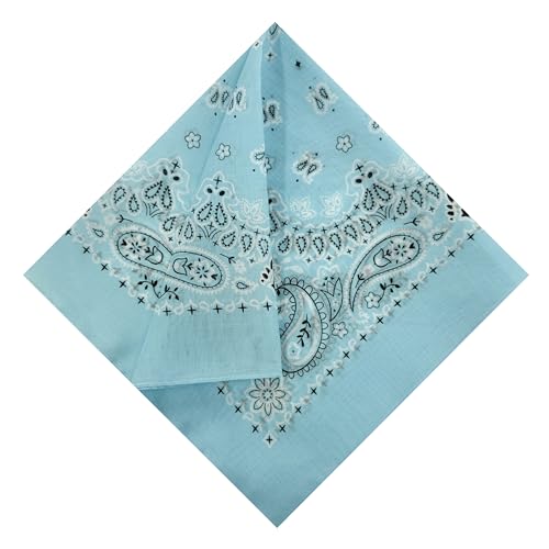 Image of Single Pack Bandanas 60s Premium Cotton Soft Thin Handfeel Large Handkerchief for Men and Women