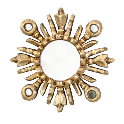 DecorContreras Small Sunburst Mirror 6" - Peruvian Handmade Wall Decor