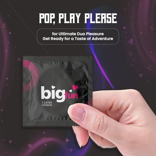Image of Bigfun Xtra Time Climax Control Condom | Ribbed, Dotted & Contoured Design | Pack of 3