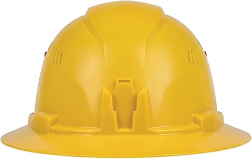 Miniatura 8 de Klein Tools 60262 Hard Hat, Vented, Full Brim Style, Padded Self-Wicking Odor-Resistant Sweatband, Yellow