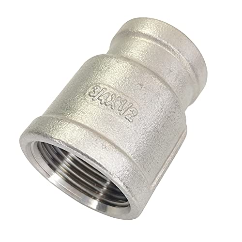 3/4" X 1/2" Reducing Coupling,Stainless Steel 304 Npt Female Threaded Cast Pipe Fitting,Nipple #TOP6