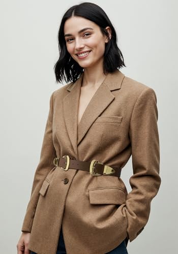 Double Buckle Western Waist Belt for Women – Boho Cowgirl Waist Belt – Belt for Dresses, Country Concert Outfits2