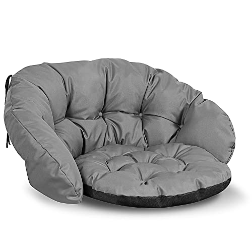 Hängesessel-Kissen Grau 80x120 Cm - Weiche Baumwolle, Waschbar & OEKO-TEX - Perfekt Für Garten & Wohnzimmer
