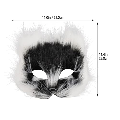 Amosfun Halloween Foxes Mask Masquerade Costume Mask Carnival Party Cosplay Mask Costume Accessory
