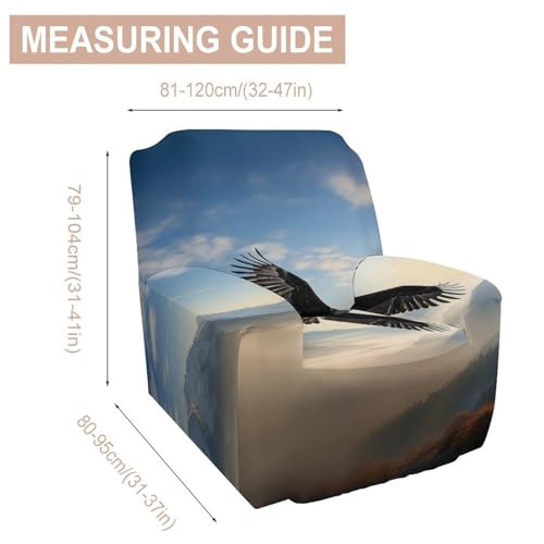 Housse de canapé imprimée extensible Eagle Mountains de 81 à 119 cm - 3