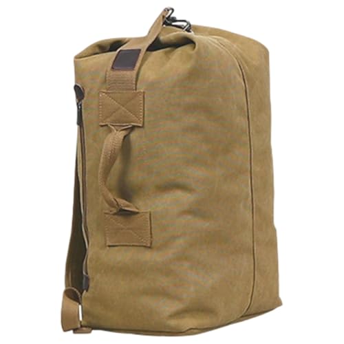 Army Backpack Fashionable Large-Capacity Portable Travel Canvas Bag with Multiple Pockets, Handle and Side Zipper for Outdoor Camping, Ice Hockey3