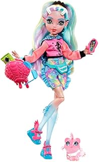 Monster High Doll, Lagoona Blue with Accessories and Pet Piranha, Posable Fashion Doll with Colorful Streaked Hair​​​