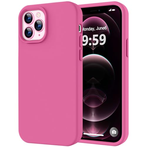 Image of LOVE 3000 Compatible with iPhone 12 Pro Max Phone Case | Thickening 2.1 MM Liquid Silicone | Anti-Scratch Microfiber Lining | Full-Body Duty Heavy Protection Case for Men, Pitaya