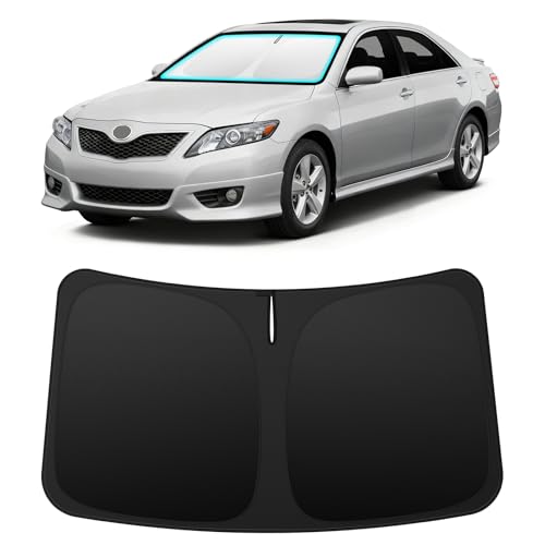 Image of INSAUTO Custom Fit Windshield Sun Shade for Toyota Camry 2007-2011 | Foldable Front Window Sunshade Car Accessories, UV & Heat Reflector, Keeps Interior Cool, Includes Storage Bag