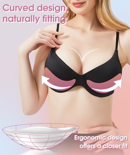 Silicone Bra Inserts Push Up Breast Pads,Clear Gel Invisible Bra Padding Bust Enhancer for Bikini Swimsuit4