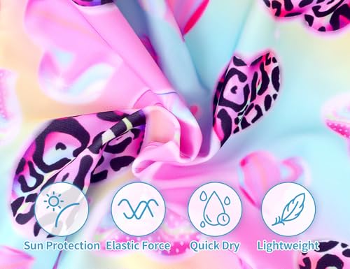 Image of TENVDA Girls Swimsuit Summer Beach Sport Halter Bathing Suits One Piece Swimwear for 2-12 Years Old Kids