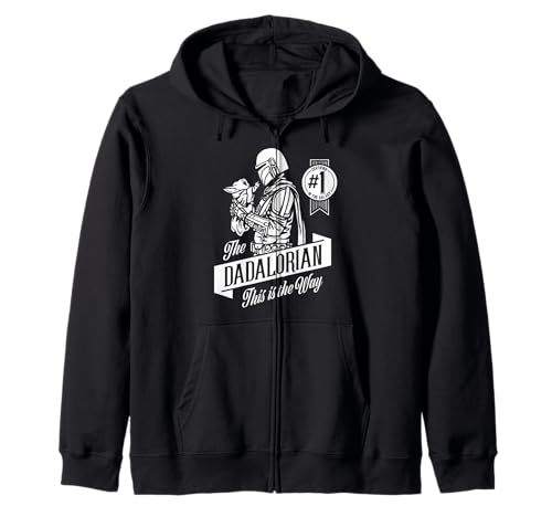 Sweat Star Wars The Dadalorian zippé à capuche pour homme noir