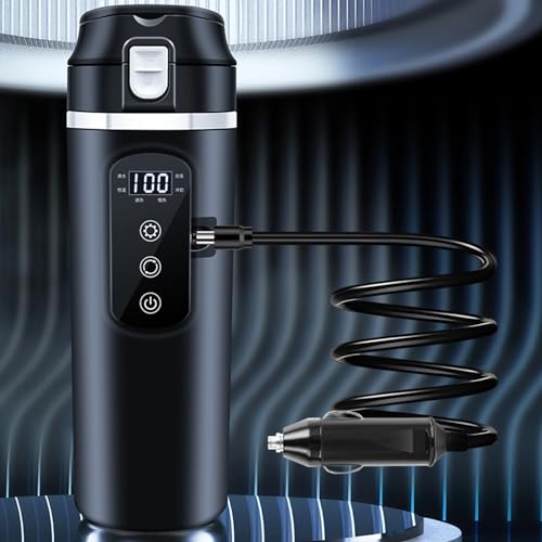 Taza térmica eléctrica acero inoxidable 500ml para auto miniatura 4