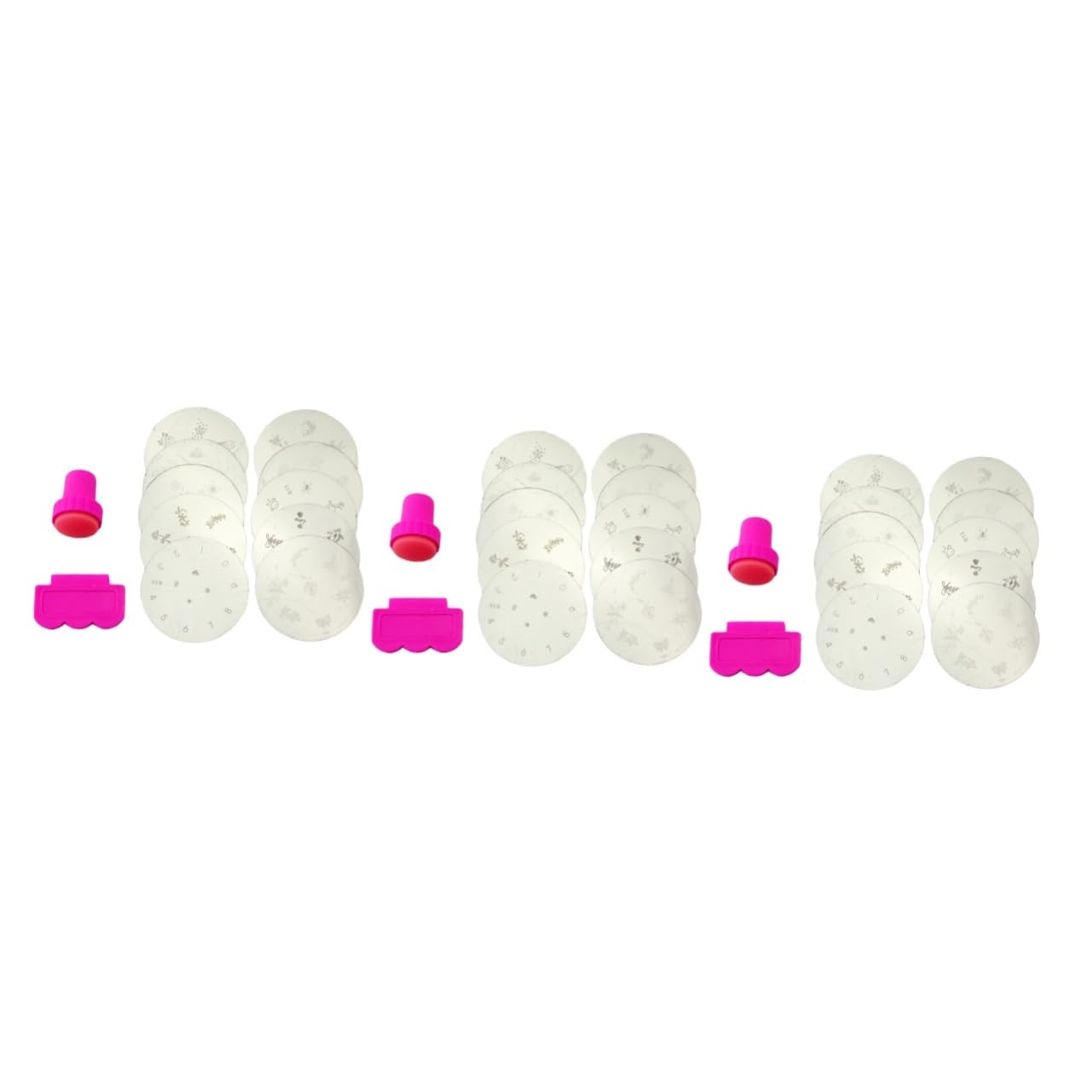 Beavorty 30 Piezas stamping para uñas alicate cortauñas manicure utensilios para uñas nail stamper nail clippers estampador de uñas placa de sello de uñas estampado de uñas manicura colocar