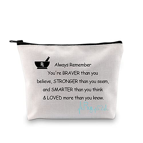 MBMSO Pharmacist Gifts Rx Makeup Bag Pharmacy Graduation Gifts Pharmacy Tech Gifts Pharmacist Zipper Pouch Cosmetic Bag Travel Accessories Bag Toiletry Case (RX Pharmacist bag)