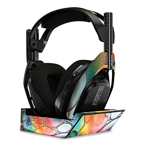 Image of MightySkins Glossy Glitter Skin Compatible With Astro A50 Wireless Headphones + Base Station (Gen 4) - Rainbow Bubbles | Protective, Durable High-Gloss Glitter Finish | Easy To Apply | Made in the USA