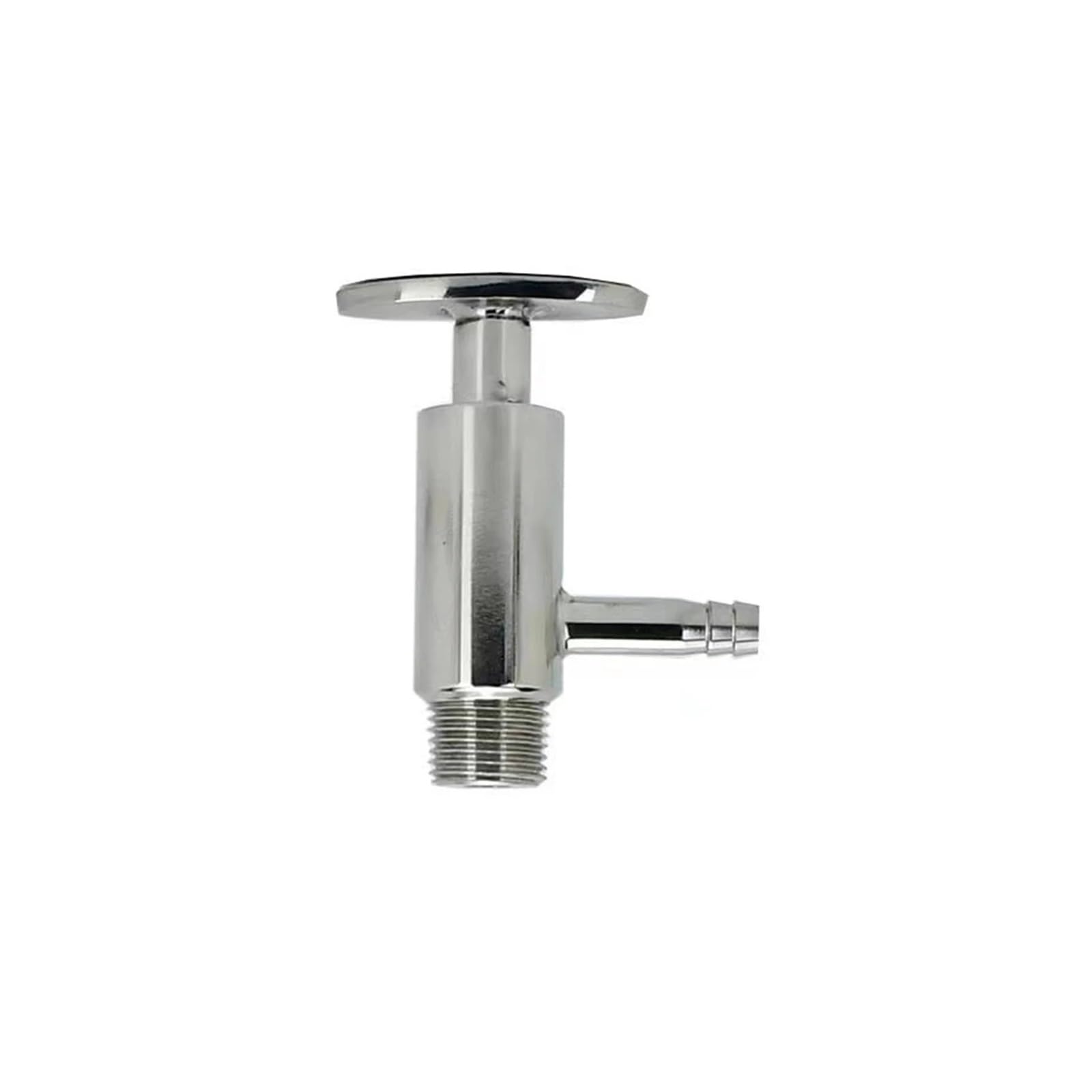HDPHCRIUN 1/2" Male Thread OD 20mm Sampling Valve Silicone Sealing Stainless Steel 316