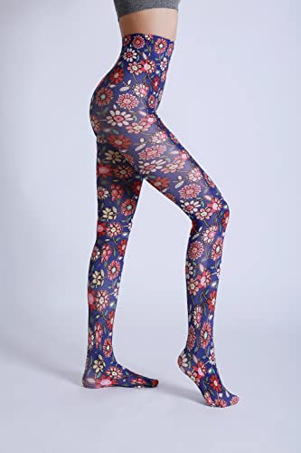 Image of Sahabowi Women Tights, Sheer High Waist Pantyhose, Vintage Control Top Stockings, Siwa 4