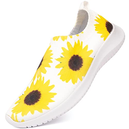 MAIITRIP Sunflower Sock Slip-On Sneakers