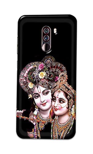 Image of PRINTFIDAA� Printed Hard Back Cover Case for Mi Poco F1 Back Cover (Radha Krishna) -2808