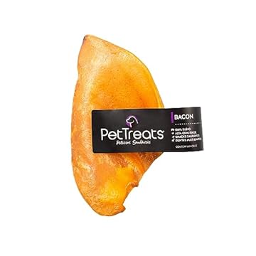 PET TREATS - 1 Orelha Suína Bacon para Cães Marrom
