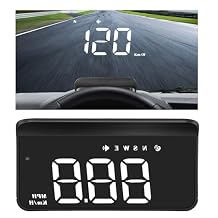 Windshield Heads Up Display for Car MAIMEIMI Digital Speedometer for Car HUD GPS Speedometer MPH with Travel Direction, Overspeed Alarm & Fatigue Driving Alarm for All 5V Vehicles