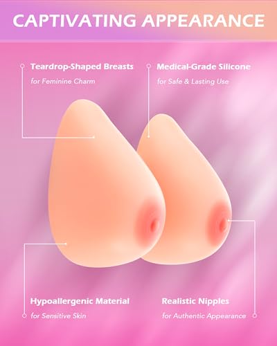 Image of Y-NOT Silicone Breast Forms, Self-Adhesive Fake Boobs