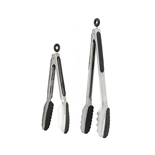 Ergo Chef Duo Kitchen tongs, 9-inch & 12-inch, Black