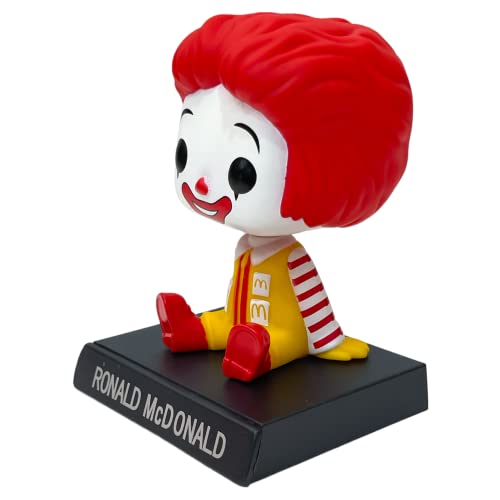 Image of AUGEN Super Hero Mc-Donald Action Figure Limited Edition Bobblehead with Mobile Holder for Car Dashboard, Office Desk & Study Table (Pack of 1)