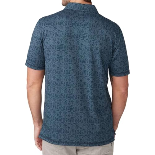 Linksoul Delray Polo - Print-NAVYHTHRZUMA-XL2
