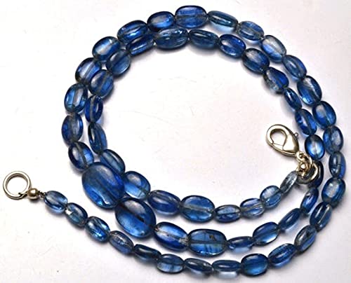 LKBEADS 1 sznur naturalny 43 cm naturalny kamień szlachetny ciemny cyjanit samorodki koraliki pełny sznurek drobne koraliki naszyjnik 6 do 11 mm