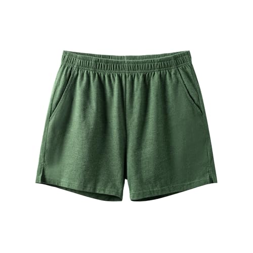 Amy Coulee Pantalones cortos de dormir para hombre, de algodón,