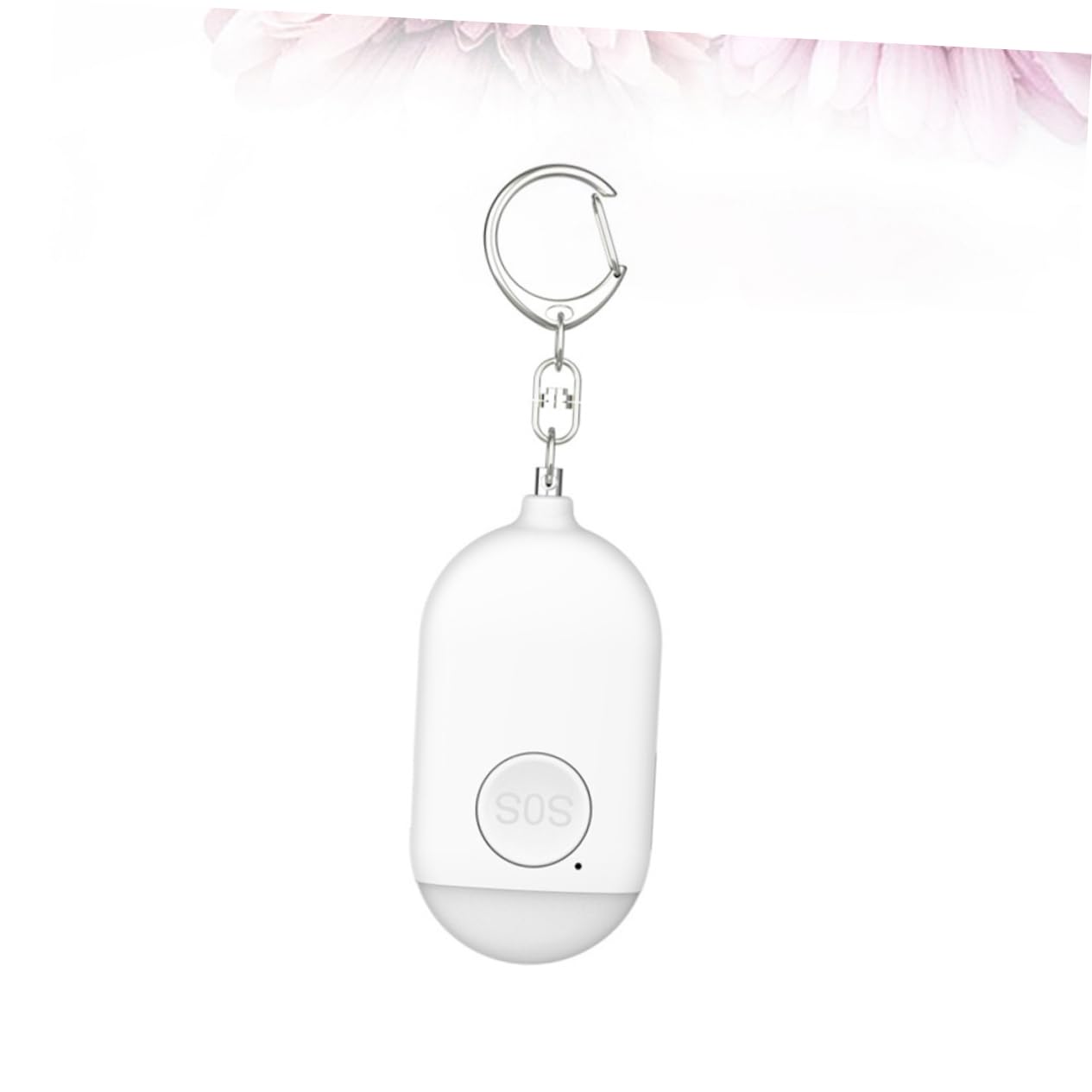 jojofuny 3pezzi Allarme Personale Di Sicurezza Con Torcia Led Dispositivo Di Emergenza Compatto Per Donne Jogger e Persone Anziane Kit Di Sicurezza Portatile Per Protezione Personale Bianco