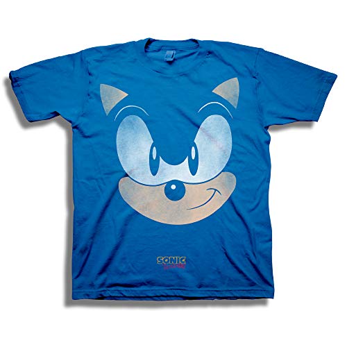 SEGA boys Sonic the Hedgehog Big Face Short Sleeve Tshirt T-Shirt (pack of 1)