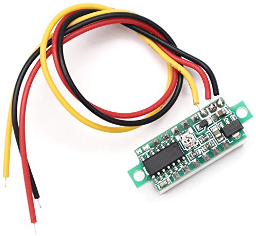 Electronic Spices 0.28inch 0-100V Three Wire DC Voltmeter