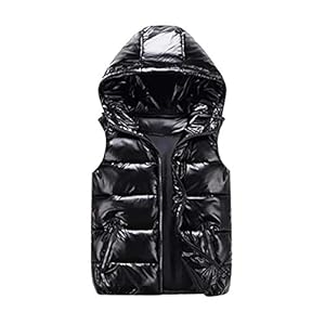 Mouwloze jas voor heren Winter Blijf Warm Gilets, Ouder-kind Wear Winter Gilets Outdoor Shiny Waterproof Winddicht Met…