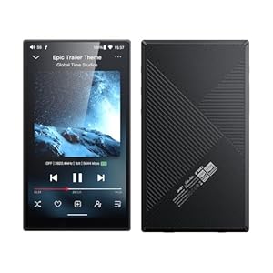 JadeAudio/FiiO JM21 Android 13 Hi-Res Music Player MP3 with Snapdragon 680, Bluetooth WiFi USB DAC 12.5H Playtime (Black)