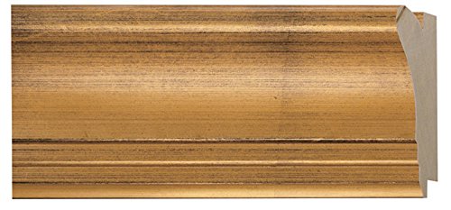 Picture Frame Moulding (Wood) 100ft Bundle - Traditional Gold Finish - 4