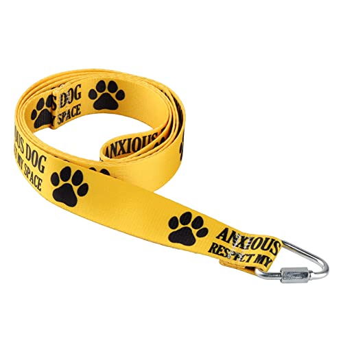 Funny Anxious Dog Leash, Respect My Space Walking Training Leash, Pet Lover Gift (Yellow), Anxious Dog Respect My Space-YE - Image 3