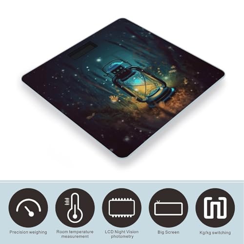 Báscula Digital de Baño con LCD y Plataforma de Vidrio Templado miniatura 3