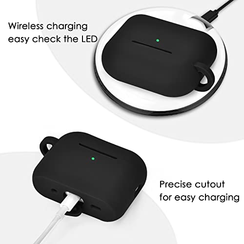 Image of Case for Airpods Pro 1st 2nd Generation - VISOOM Airpods Pro 1 /2 Cases Cover Women Silicone iPod Pro 2 Earbuds Wireless Charging Case Girl Bling Keychain for Apple Airpod Gen Pro 2