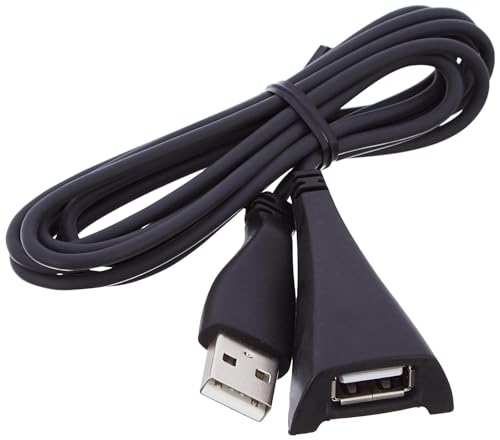 Image of NISHTECH USB 2.0 Male to Female Extension Plug /Socket Adapter Cable - Very Useful for LED /LCD TV USB Ports (1.5M, Black)