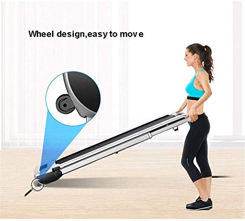 Image of Ultra Slim Treadmill Mini Treadmill, Multifunction Household Treadmill, Ultra-Quiet Running Fitness Training Equipment Load 120Kg