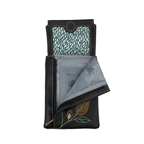 CHALA RFID Criss Crossbody Cell Phone Purse - Women Faux Leather Xbody Handbag with Adjustable Strap3