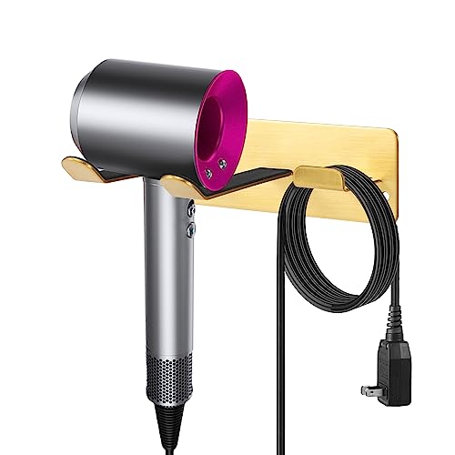 YOUGRIDDA Hair Dryer Holder, Wall Mounted Rack Compatible with All Hair Dryer - Image 2