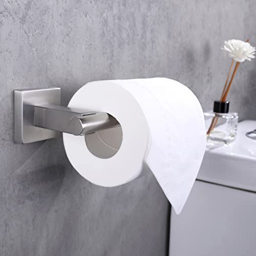 Toilet Paper Holder Brushed Nickel, Suyar Sus304 Stainless Steel Open Style Paper Roll Holder For Bathroom Kitchen, Toilet Paper Dispenser Wall Mounted #TOP2